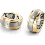 Boccia Titanium Pozlacené titanové náušnice s brilianty 0560-07 + 2 měsíce na vrácení zboží