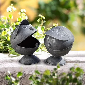 Boltze Stolní popelník Smoky, šedý 657666