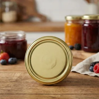Víčko na zavařovací sklenici Víčko SMAKI BABUNI 100/6z zlaté 350 ks