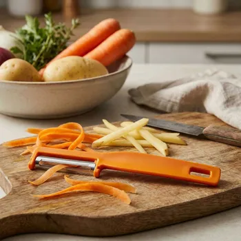 Kuchyňská škrabka Škrabka na zeleninu DAILY INTERNATIONAL HOME 7 cm oranžová