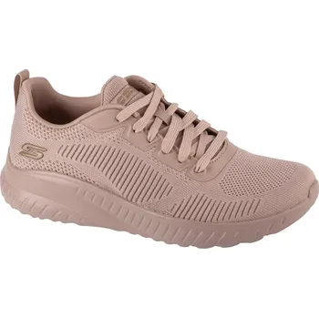 Dámské tenisky Růžové dámské tenisky Skechers Bobs Squad Chaos - Face Off 117209-NUDE Velikost: 38,5