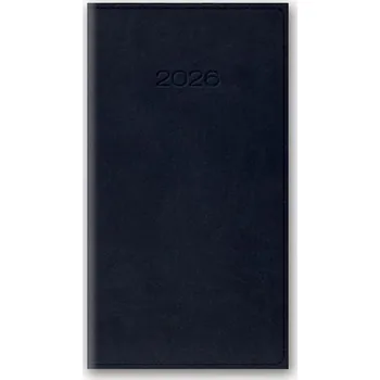Kalendář Kalendarz kieszonkowy A6 2026 granatowy