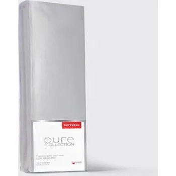 Prostěradlo Detexpol Saténové prostěradlo plachta Pure Collection světle šedé