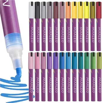 Akrylové dekorativní fixy – sada 24 barev