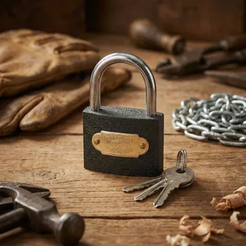 Skříňka na klíč Visací zámek s klíči DAILY INTERNATIONAL HOME TROIS-CIRCLE 63 mm šedý 6 ks