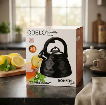 Konvice na čaj Nerezová konvice ODELO PRESTIGE LINE ROMBERT 3,0 l černá