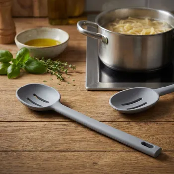 Příbor Silikonová děrovaná lžíce ODELO COSEL 29 cm šedá