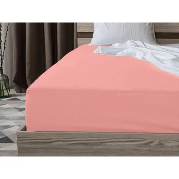 Prostěradlo Jersey prostěradlo EXCLUSIVE korálové 140 x 200 cm