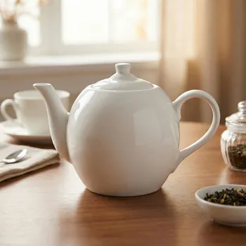 Konvice na čaj Porcelánová konvice DAILY INTERNATIONAL HOME ANTON 600 ml bílá