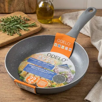 Pánev Pánev s mramorovým povrchem PFLUON ODELO AMAYA 22 cm šedá