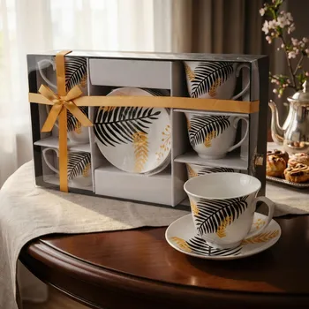 Talíř Sada šálků s podšálky ODELO ELOVEN EXOTIC 250 ml 12 ks