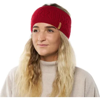 Čelenka Vlnka Čelenka z kašmíru a ovčí vlny Vlnka C04 červená velikost Uni