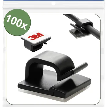 Stahovací páska Quadrios 25CA750 kabelová spona samolepicí 25CA750 Průměr kabelového svazku (rozsah) 1 do 7 mm černá 100 ks