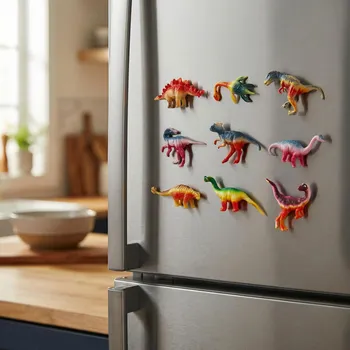 Dekorativní magnet Ozdobné magnety DAILY INTERNATIONAL HOME DINOSAURUS barevné 10 ks