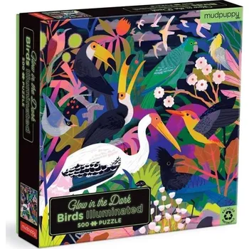 Puzzle Puzzle Ptáci - svítí ve tmě 500 dílků