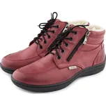 Vlnka Dámské kožené kotníkové boty Gita červená velikost obuv dospělí 36