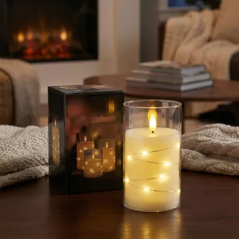 Lampička Dekorativní LED svíčka plastová DAILY INTERNATIONAL HOME 7 × 12 cm