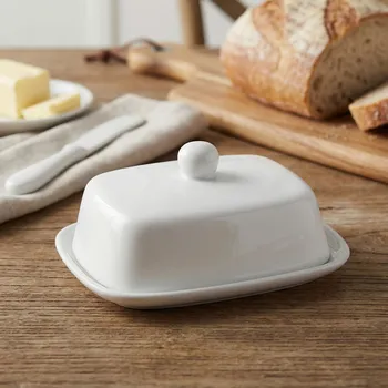 Máslenka Porcelánová máslenka DAILY INTERNATIONAL HOME STINA 17 cm bílá