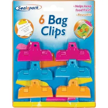 Sealapack Klipsy na uzavírání sáčků 5,5 x 15 cm 6 ks