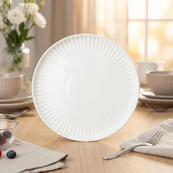 Talíř Dezertní talíř HOMEDELUX ALLISTER 21 cm bílý