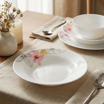 Talíř Hluboký talíř kulatý ODELO ETIENNE 23 cm bílý