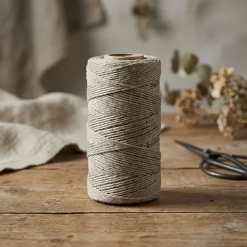 Matný lněný provázek DAILY INTERNATIONAL HOME 100 g šedý