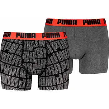Pánské boxerky Puma BOXERS (2-PACK) černé 947124-01 - XXL | UK 10 | US 10,5