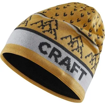 Čepice Craft CORE Backcountry Knit čepice žlutá 549914, L-XL