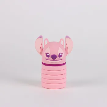 Penál Cerda Školní silikonový 3D penál LILO A STITCH ANGEL růžový 20 cm