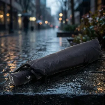 Slunečník Automatický deštník 10 drátů DAILY INTERNATIONAL HOME BLUE RAIN prům. 106 cm černý