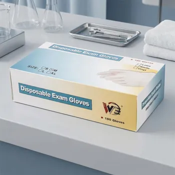 Rukavice na úklid Latexové rukavice DAILY INTERNATIONAL HOME velikost M modré 100 ks