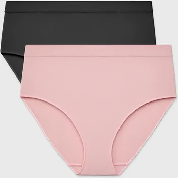 Kalhotky 2PACK Klasické kalhotky Flexi se zvýšeným pasem bezešvé