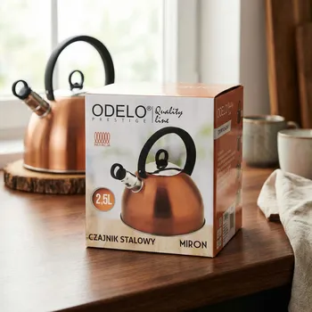 Konvice na čaj Nerezová konvice na indukci ODELO PRESTIGE LINE MIRON 2,5 l měděná