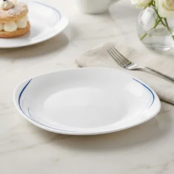 Talíř Dezertní talíř čtvercový ODELO DANIELLE 20 cm bílý