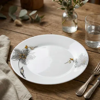 Talíř Talíř jídelní kulatý ODELO HELENE 23 cm bílý