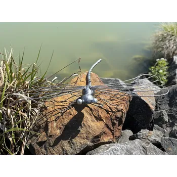 Obraz Kovová dekorační vážka Velikost: Malá