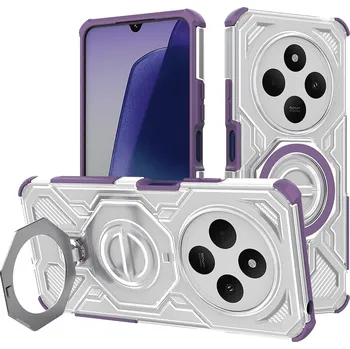 Náhradní kryt pro mobilní telefon Techsuit kryt - Carbon Shield PRO - Xiaomi Redmi 14C, Fialový