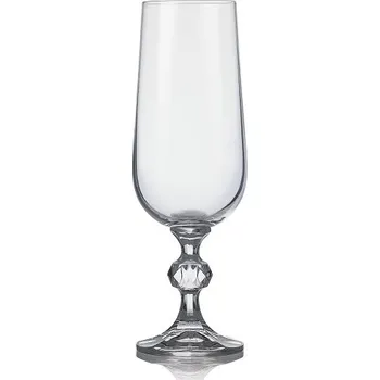 Sklenice VÝPRODEJ Crystalex Sklenice na šumivé víno CLAUDIA 180 ml