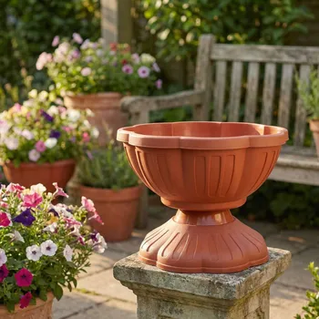 Stojan na květiny Truhlík DAILY INTERNATIONAL HOME PETUNIA 32 cm terakota