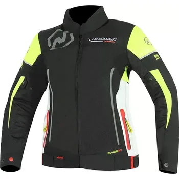Moto bunda Dámská bunda na moto Nazran California 2.0 black/fluo/white Tech-air compatible vel. XL