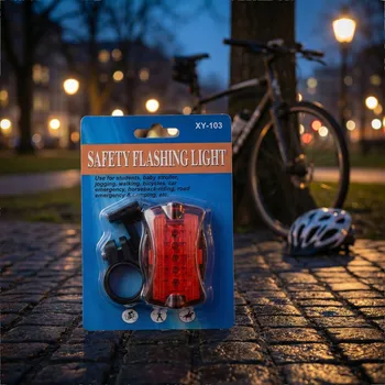 Lampička Zadní cyklistická lampička DAILY INTERNATIONAL HOME XY-103 červená