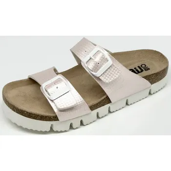 Dámské pantofle Bio Life Pisa dámské zdravotní pantofle na platformě metal růžová Barva: Růžová, Velikost: 41