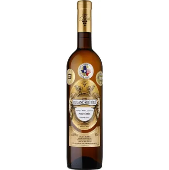 Víno Vinařství Krist, Rulandské bílé, pozdní sběr, 2023, 11,5 %, 0,75 l, (holá láhev)