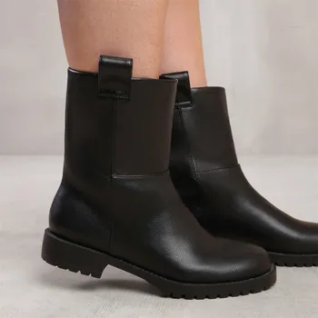 Dámské kozačky Kozačky Where’s That From Black GrainPU 1063247 4