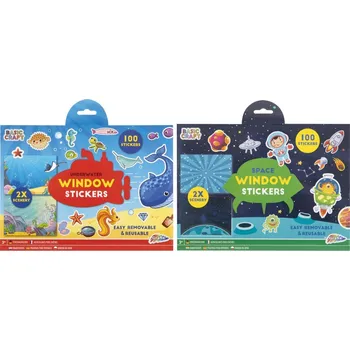 Bystrá hlava Samolepky na okna 100 pcs - mix variant či barev