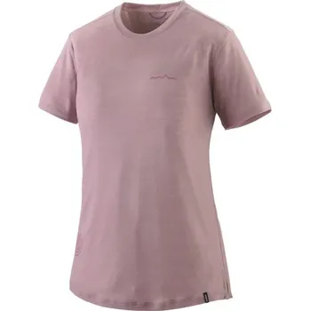 Dámské funkční tričko Patagonia CAPILENE COOL MERINO BLEND GRAPHIC SHIRT - světle fialová XS