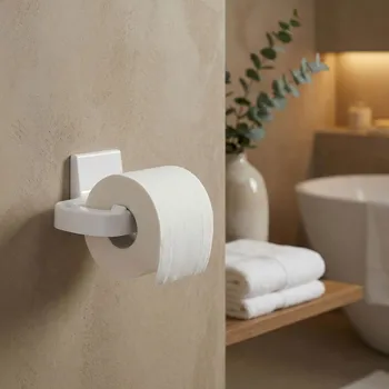 Držák na toaletní papír DAILY INTERNATIONAL HOME LUKE 14 × 10 cm bílý