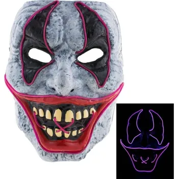 Karnevalová maska Maska šílený klaun purge LED svítící