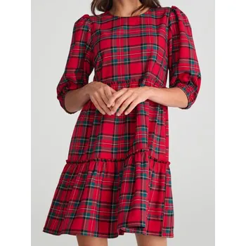 Dámská móda Sinsay - Kostkované mini šaty - vícebarevná - 955AL-MLC - 955AL-MLC-XXS-1