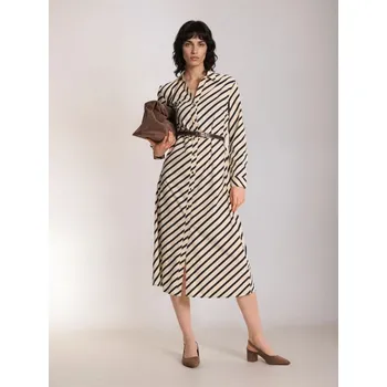 Dámské šaty Sinsay - Košilové šaty s páskem v pase a bavlnou - vícebarevná - 239GY-MLC - 239GY-MLC-S